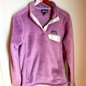 Woman’s Patagonia quarter snap button fleece jacket pullover sweater